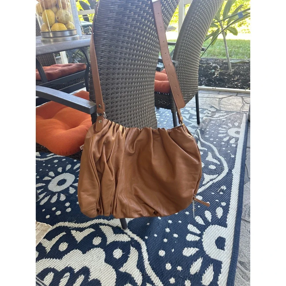 Concealed Carry Woolstenhulme Designer Bags Brown Leather Hobo Shoulder Bag NWOT